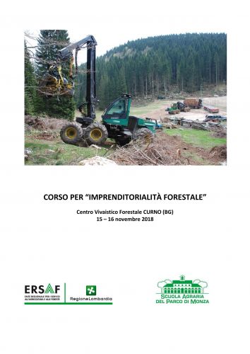 Immagine per il contenuto "Corso di formazione per "Imprenditorialità forestale""