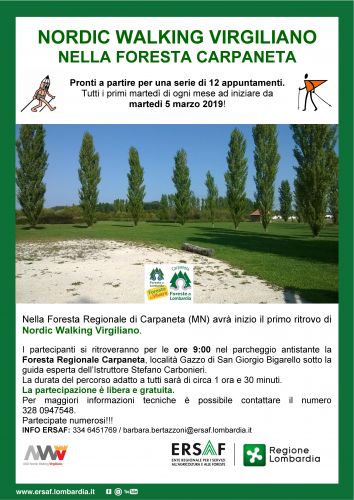 Immagine per il contenuto "Nordic Walking Virgiliano nella Foresta di Carpaneta"