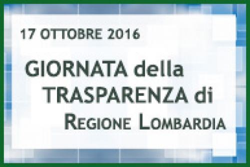 Immagine per il contenuto "Giornata della trasparenza di Regione Lombardia 2016 "