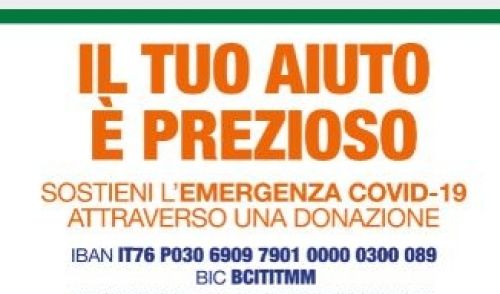 Immagine per il contenuto "E' attiva una raccolta fondi per l'emergenza COVID19 promossa da Regione Lombardia"