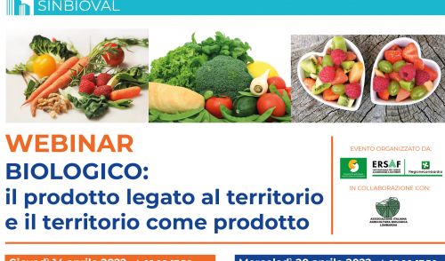 Immagine per il contenuto "Webinar - Biologico: il prodotto legato al territorio e il territorio come prodotto"